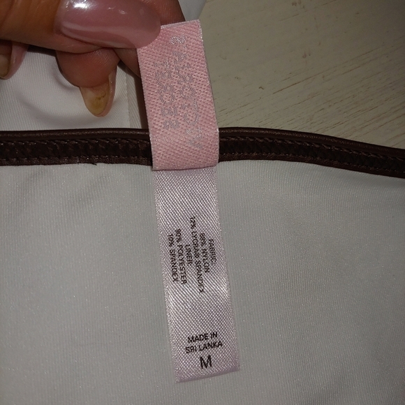 Victoria’s Secret Bikini Bottom Toggle-chain Strap Leatherette Bikini VS Swim - Picture 8 of 15